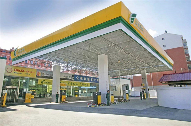 仪征加气站钢结构网架案例7