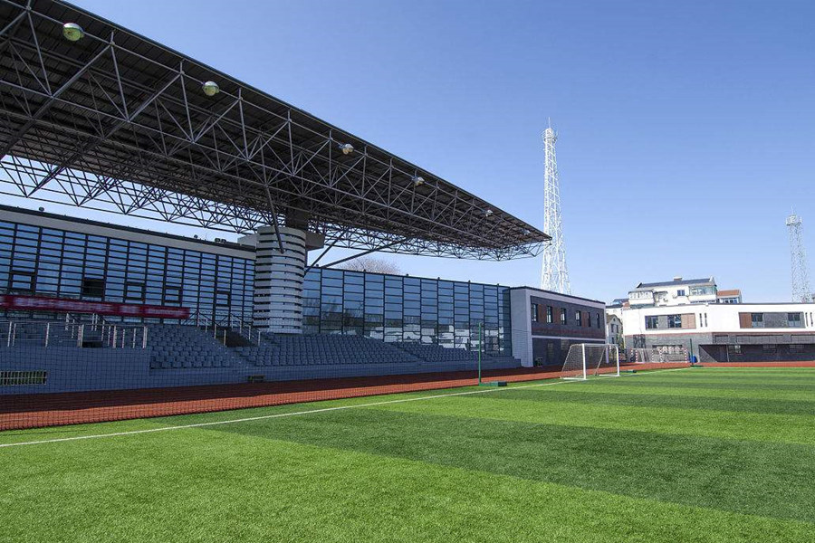 仪征体育场看台网架工程